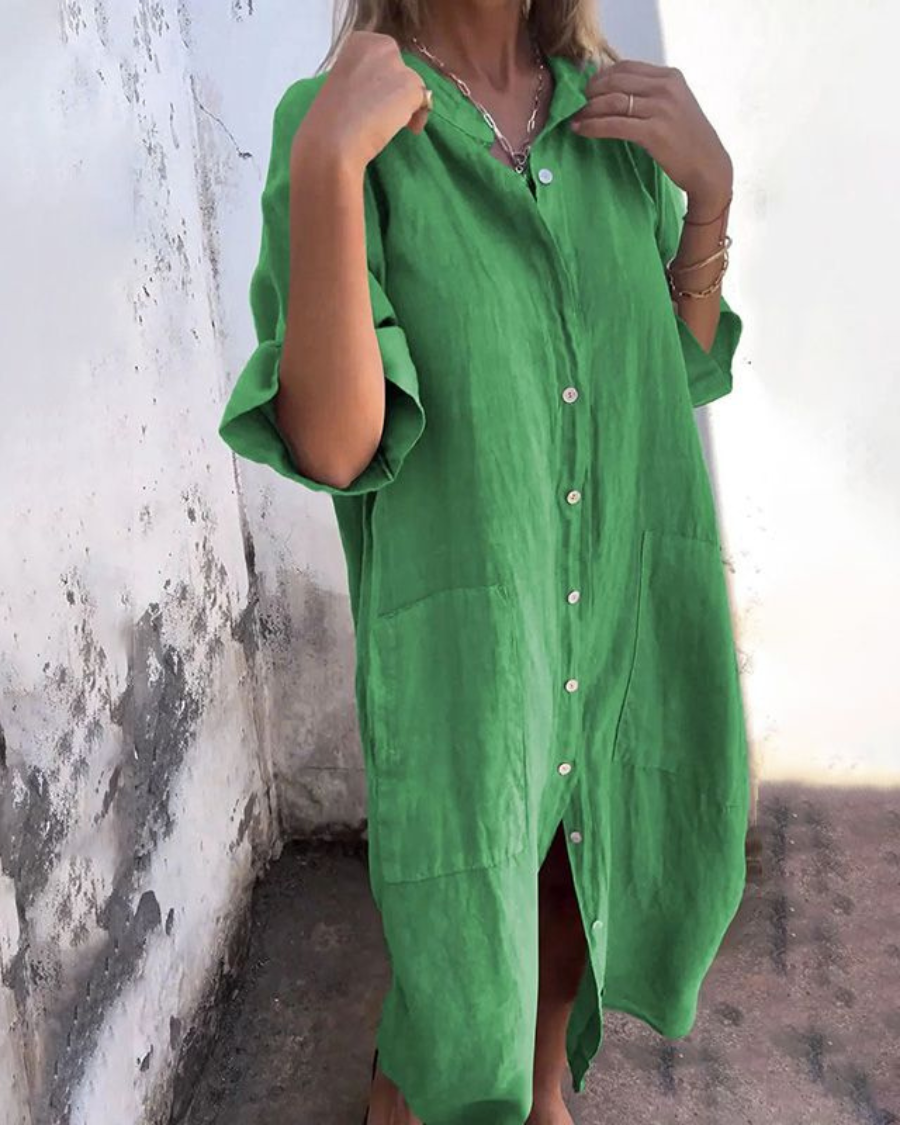 Melany | Ibiza Style Casual Shirt Dress