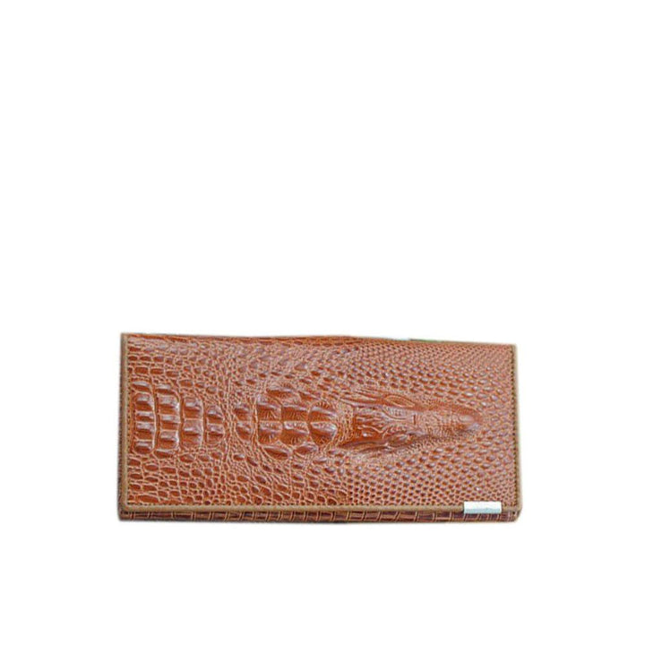 Caroline | Luxury Crocodile-Embossed Leather Wallet for Women