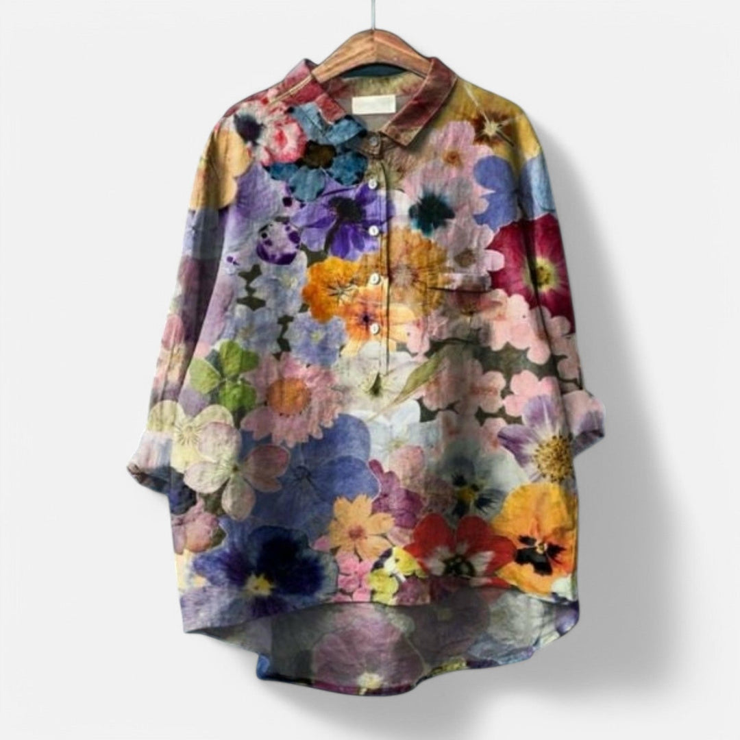 Kiara | Stylish Loose Fit Floral Blouse