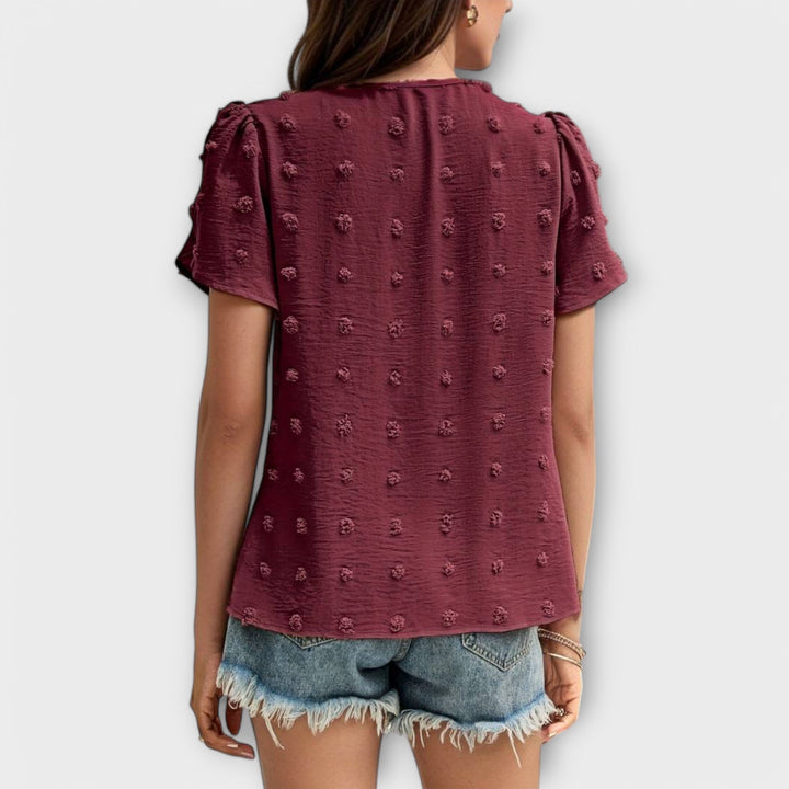 Charlotte – La blouse parfaite en Swiss-Dot