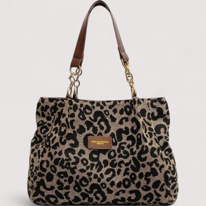 Edith | Elegant bag with leopard print