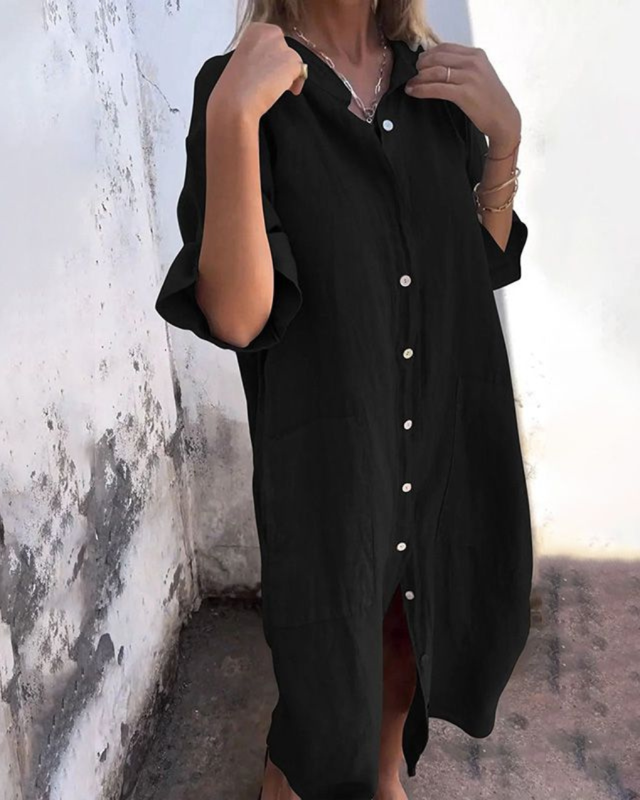 Melany | Ibiza Style Casual Shirt Dress