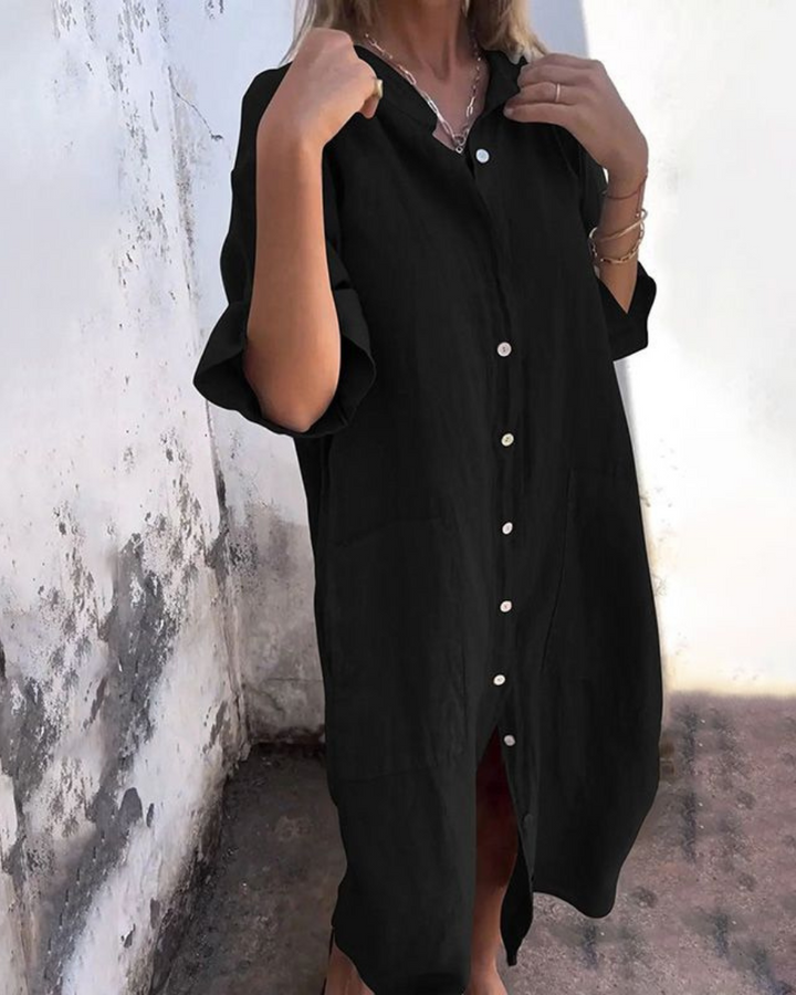 Melany | Ibiza Style Casual Shirt Dress