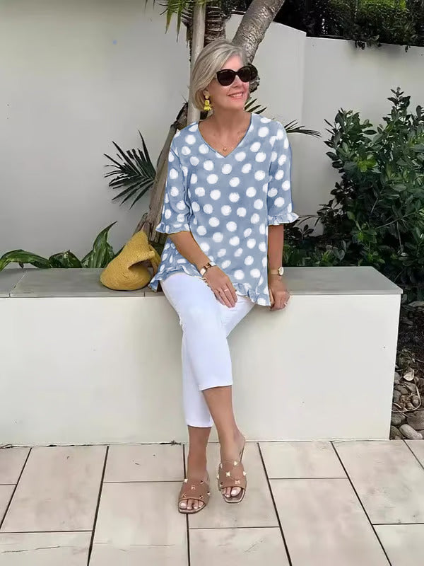 Beth | Stylish V-Neck Blouse