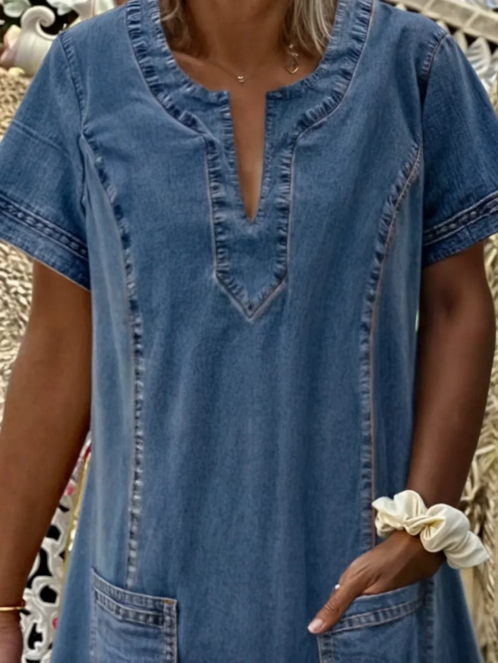 Hazel | Soft Denim Dress