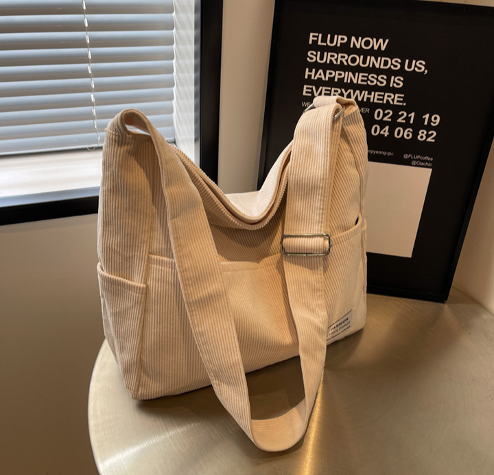 Alina | Casual Corduroy Multi-Pocket Shoulder Bag