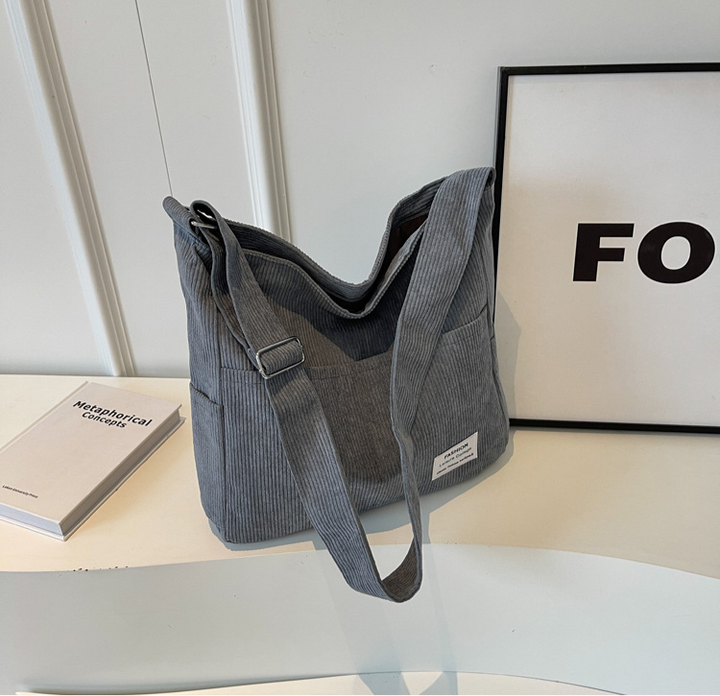 Alina | Casual Corduroy Multi-Pocket Shoulder Bag