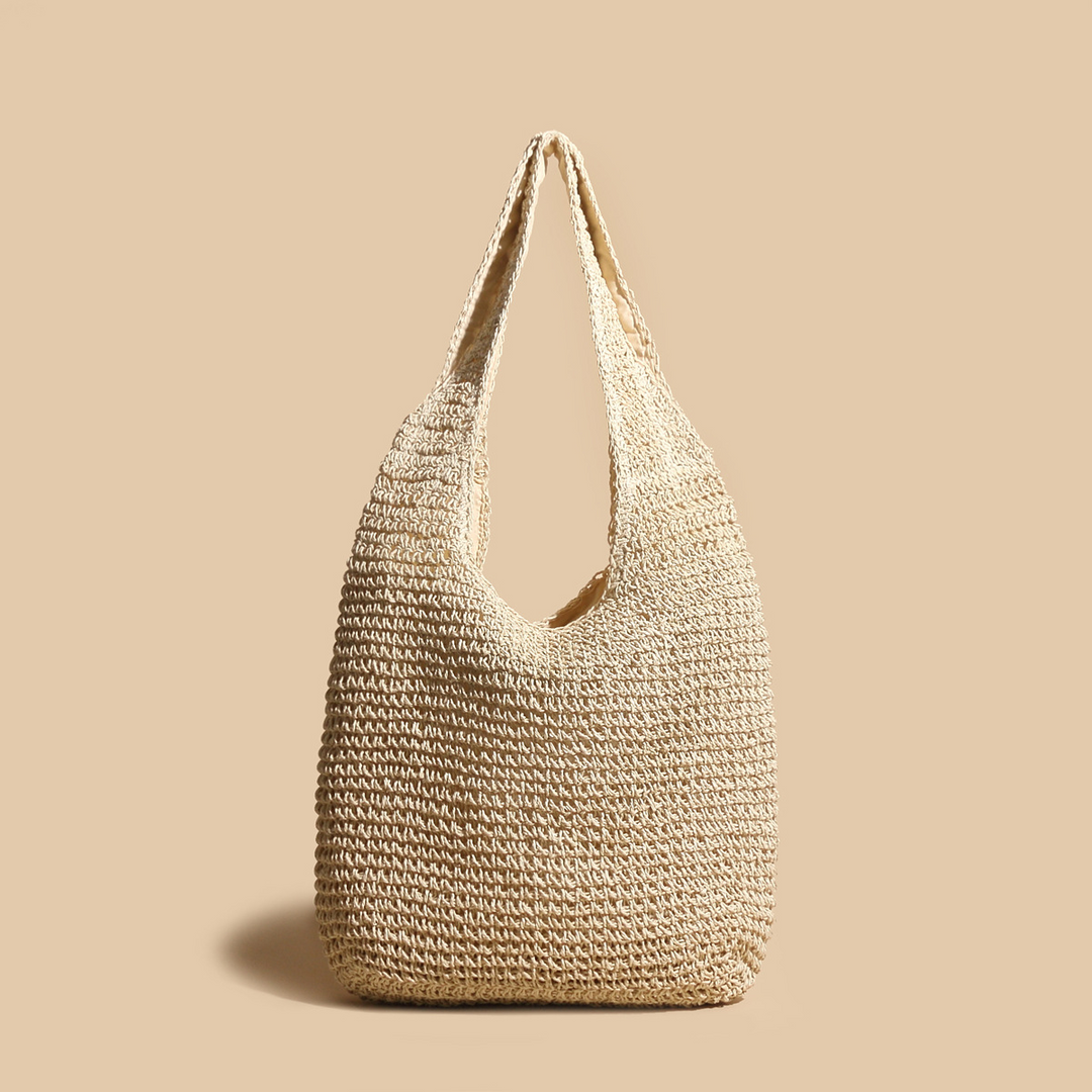 Valeria | Stylish Straw Woven Rattan Shoulder Bag
