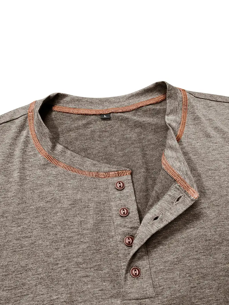 Orazio | Short Sleeve T Shirt With Button