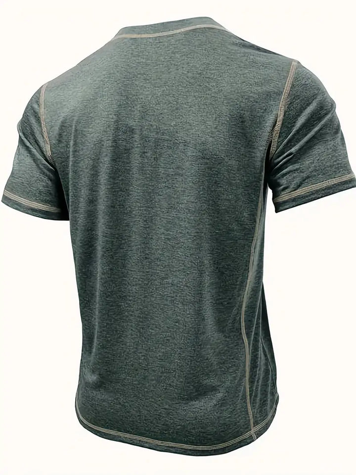 Orazio | Short Sleeve T Shirt With Button
