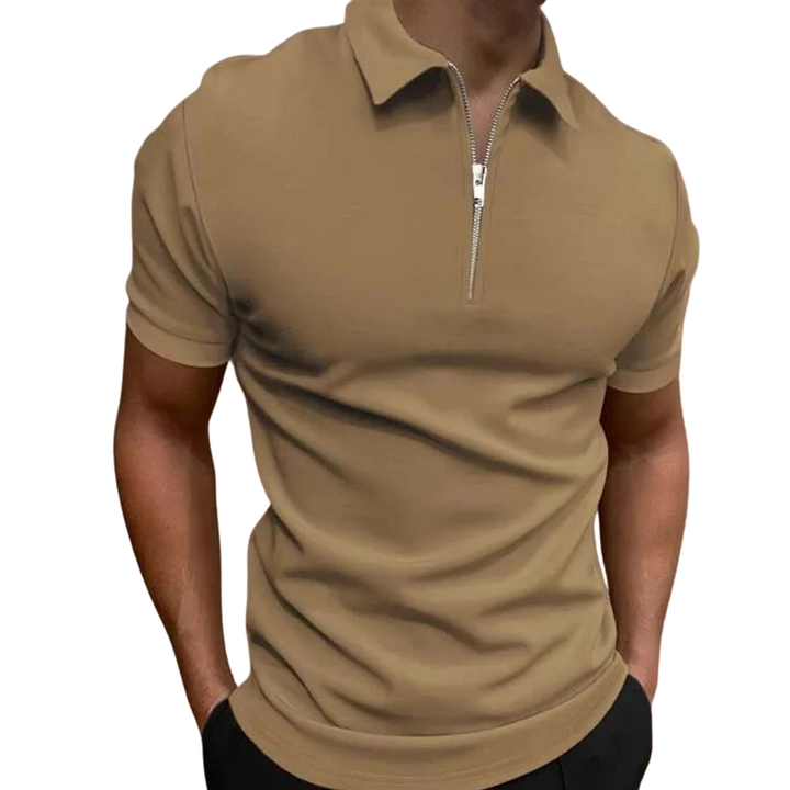 Logan | Modern Zip Polo Shirt Men