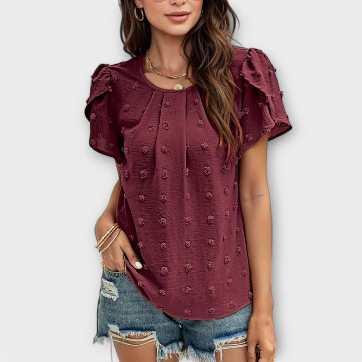 Charlotte – La blouse parfaite en Swiss-Dot