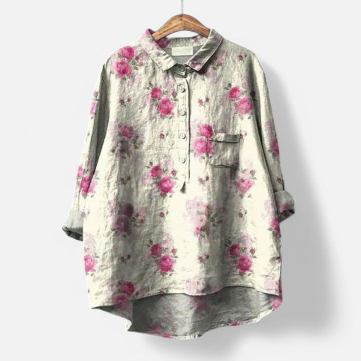 Kiara | Stylish Loose Fit Floral Blouse