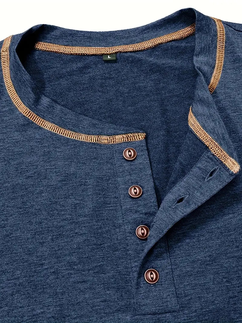 Orazio | Short Sleeve T Shirt With Button