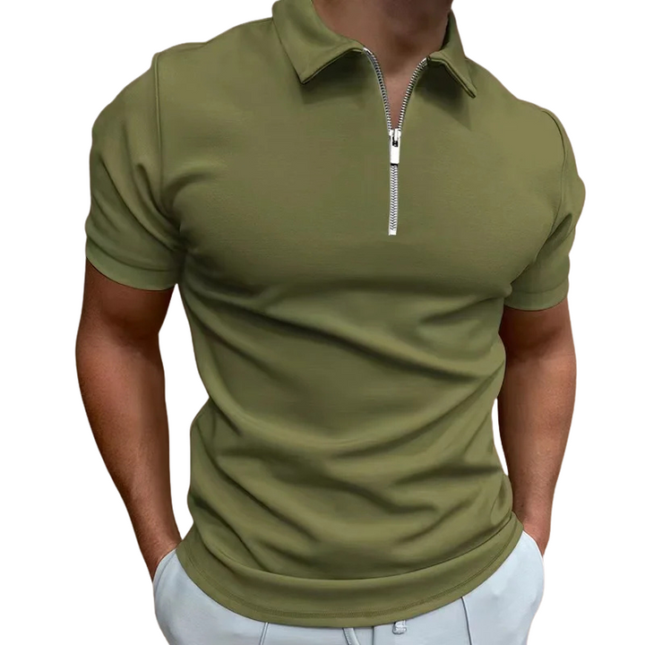 Logan | Modern Zip Polo Shirt Men