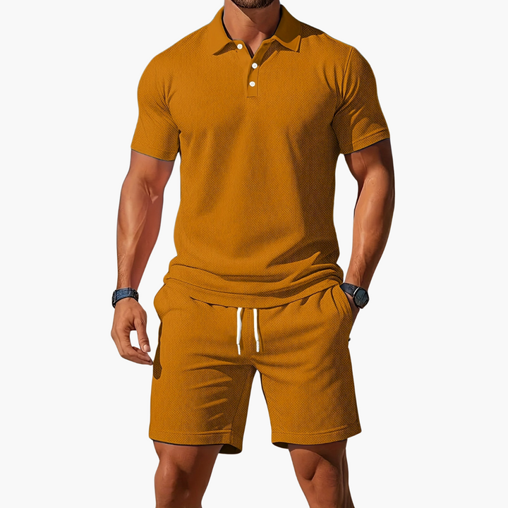 Nathan | Stylish Summer Shorts & Polo Set Men
