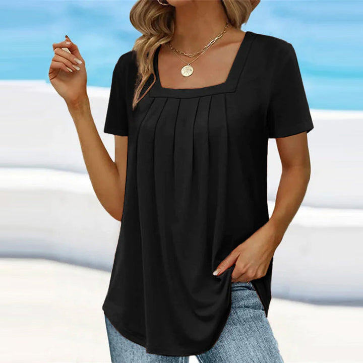 Brenda | Elegant Pleated Blouse