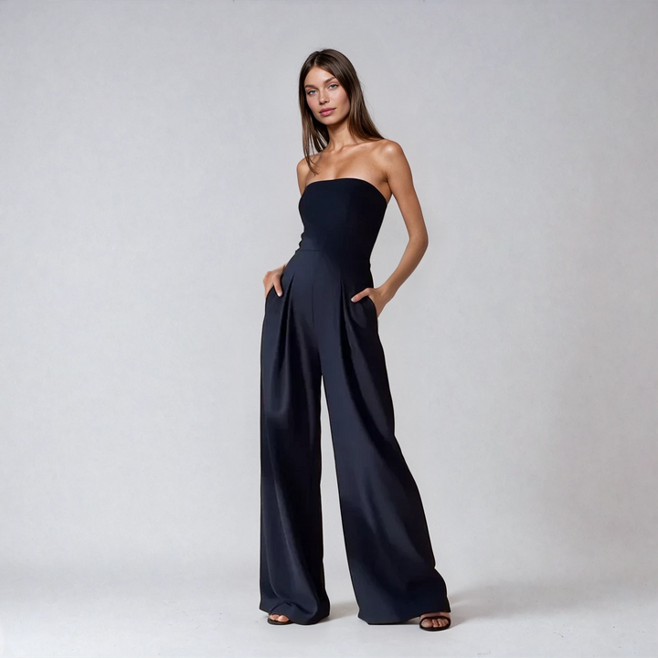 Ceria | Elegant Strapless Jumpsuit