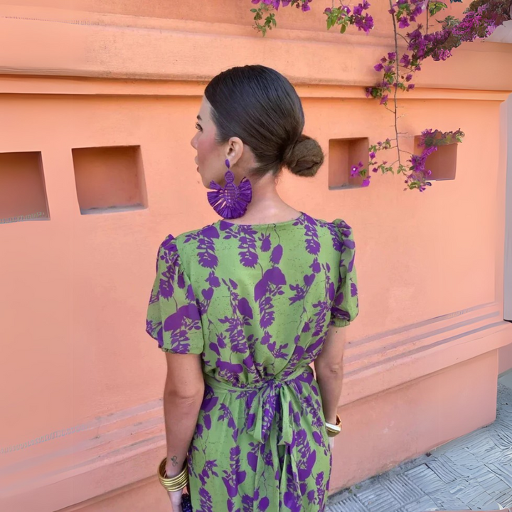 Danielle | Midi Dress with Floral Pattern