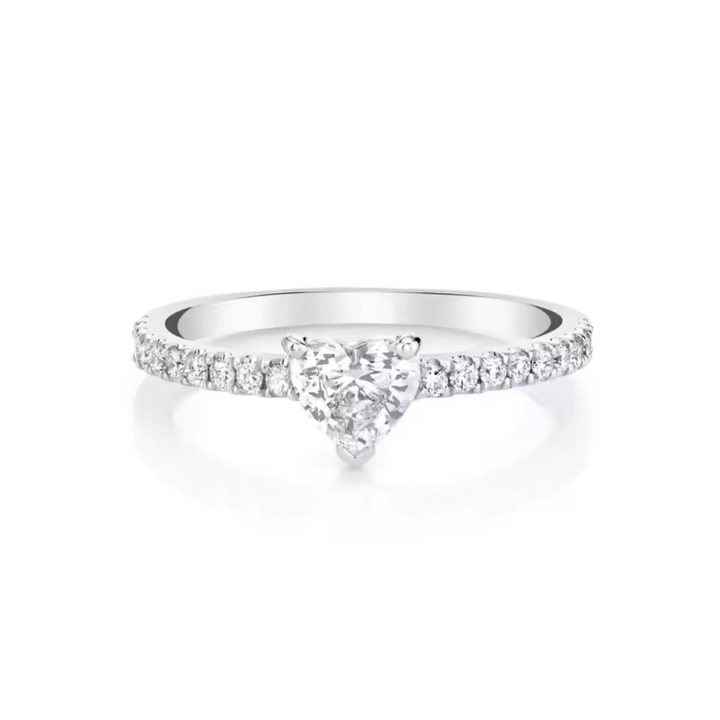 HEART CZ ENGAGEMENT RING