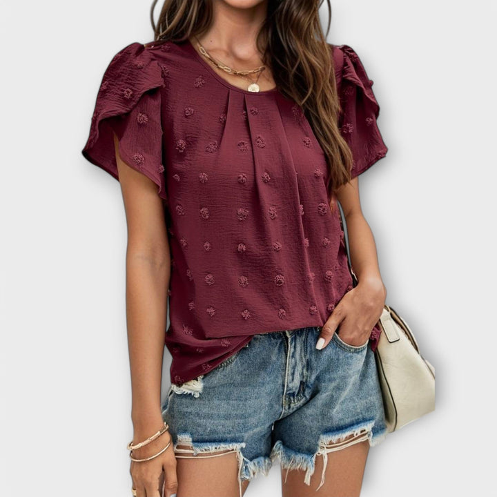 Charlotte – La blouse parfaite en Swiss-Dot