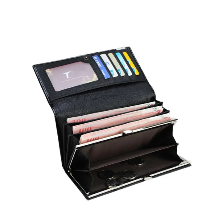 Caroline | Luxury Crocodile-Embossed Leather Wallet for Women