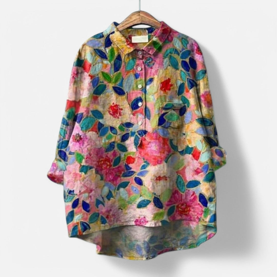 Kiara | Stylish Loose Fit Floral Blouse
