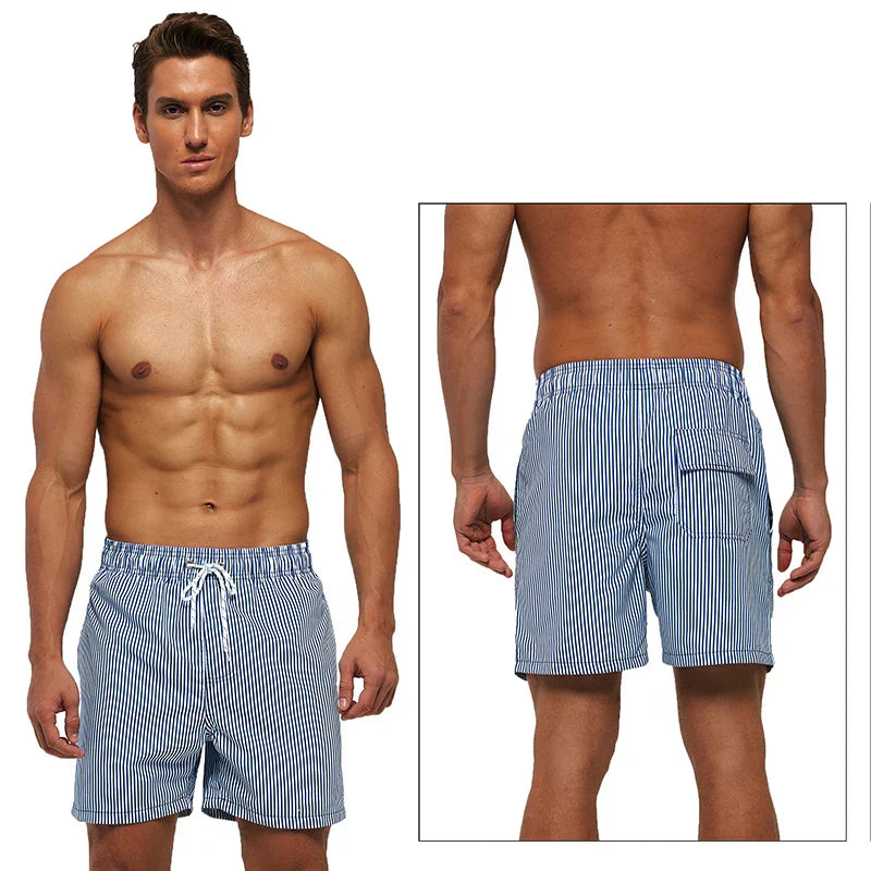 Albert | Bold Star-Striped Beach Shorts