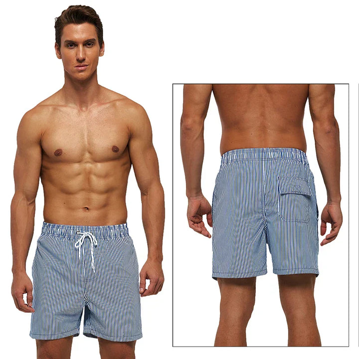 Albert | Bold Star-Striped Beach Shorts