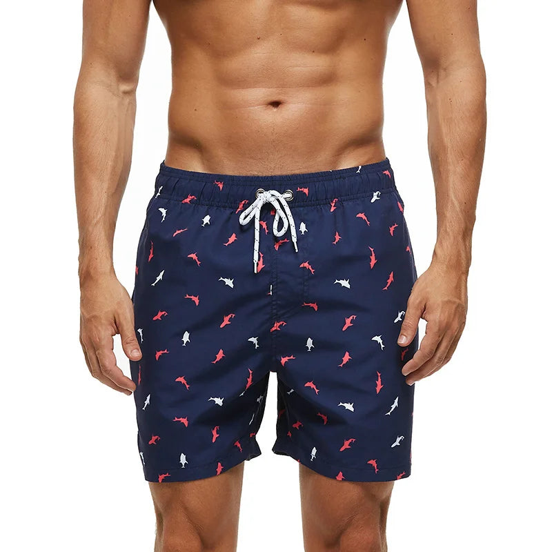 Albert | Bold Star-Striped Beach Shorts
