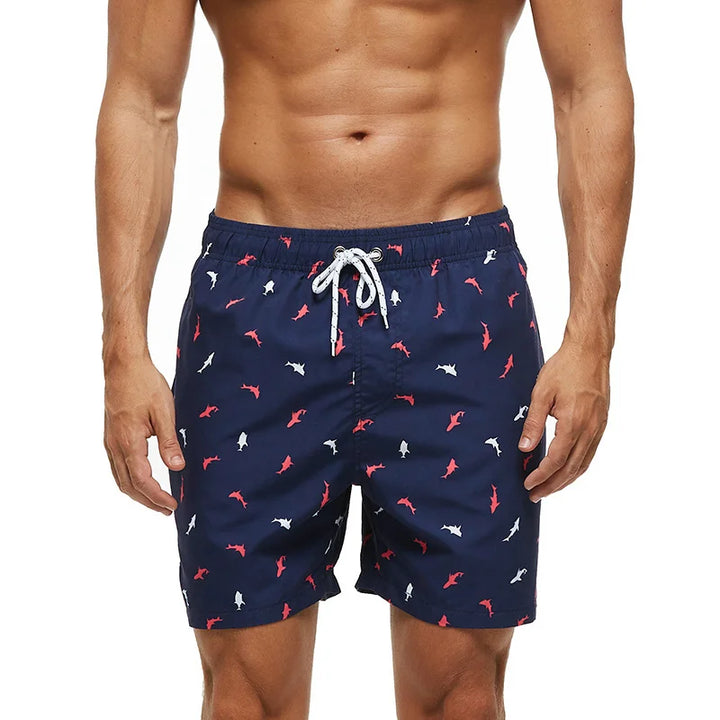 Albert | Bold Star-Striped Beach Shorts