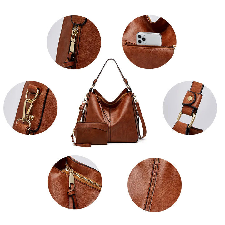 Blakely | Luxury Leather Hobo Handbag