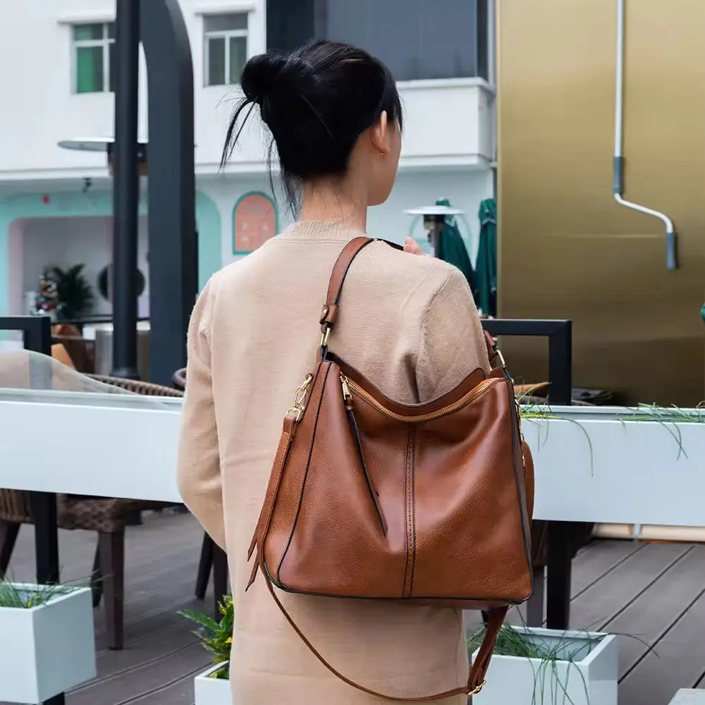 Blakely | Luxury Leather Hobo Handbag