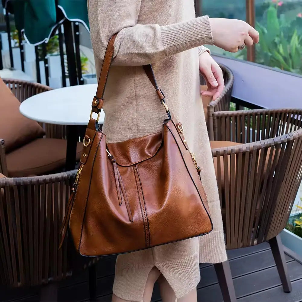 Blakely | Luxury Leather Hobo Handbag