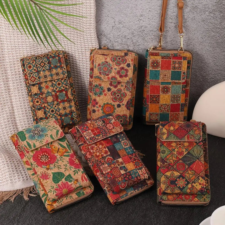 Julia | Boho floral crossbody wallet for women