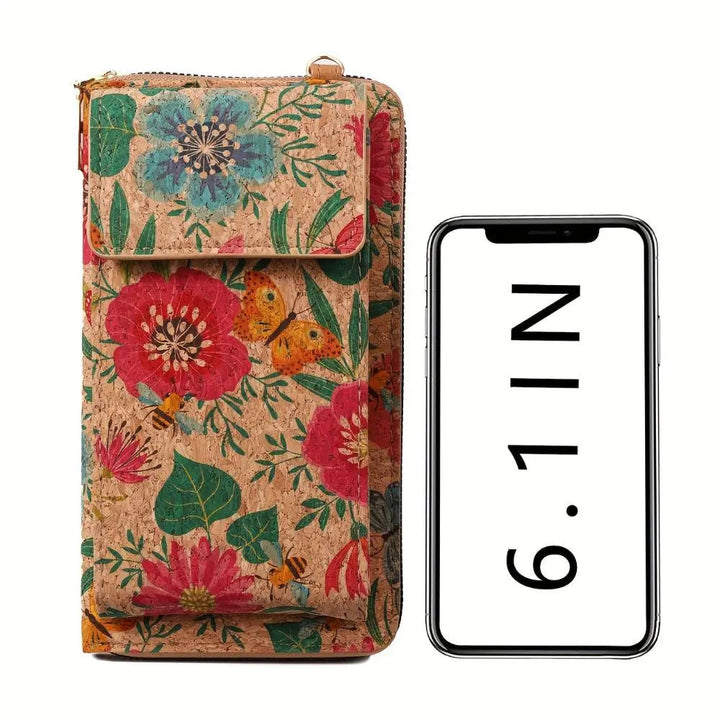 Julia | Boho floral crossbody wallet for women