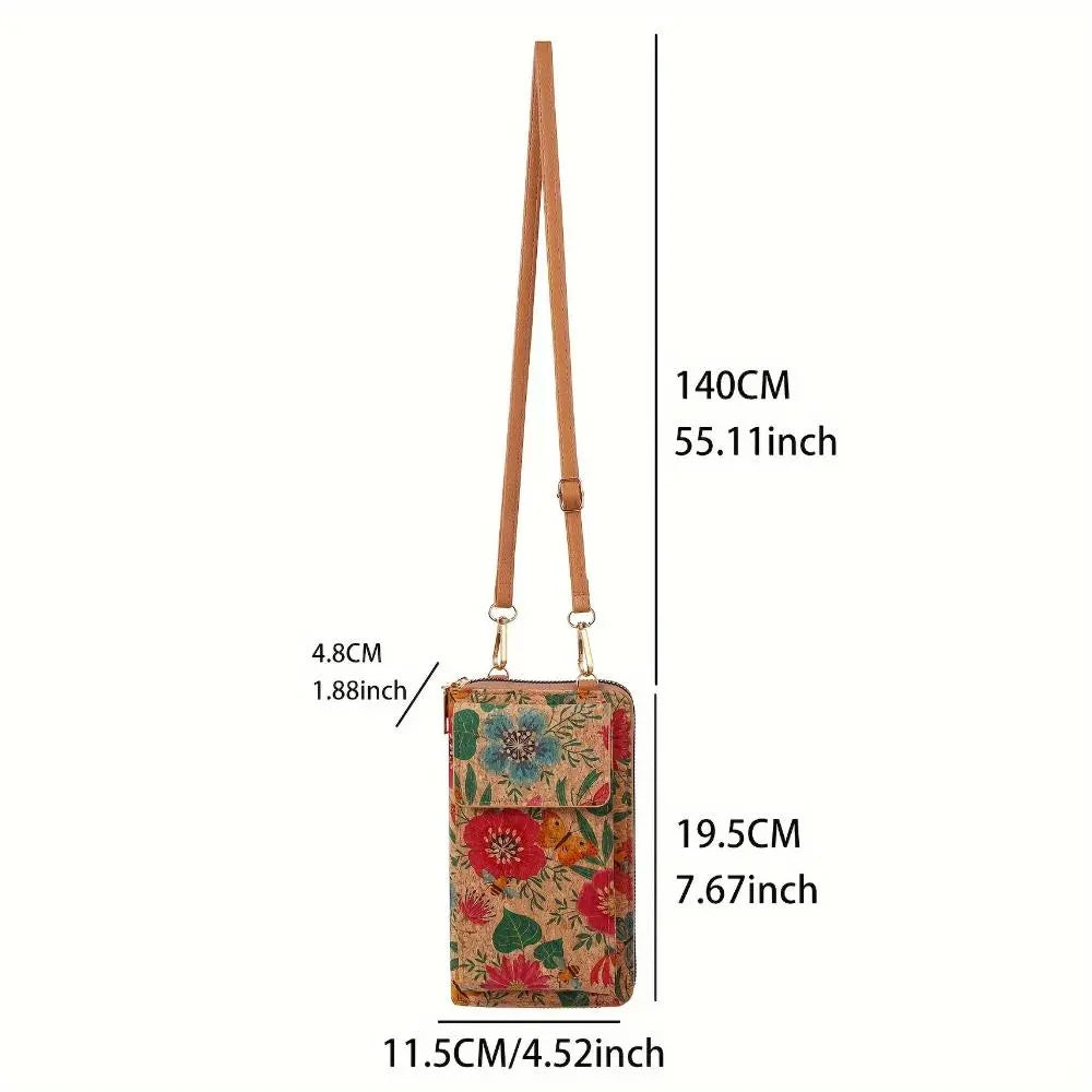 Julia | Boho floral crossbody wallet for women