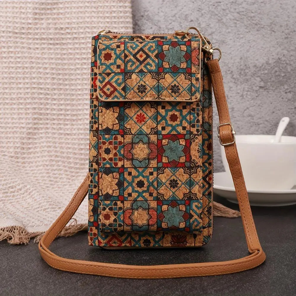Julia | Boho floral crossbody wallet for women