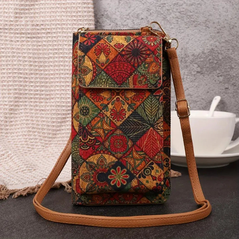 Julia | Boho floral crossbody wallet for women