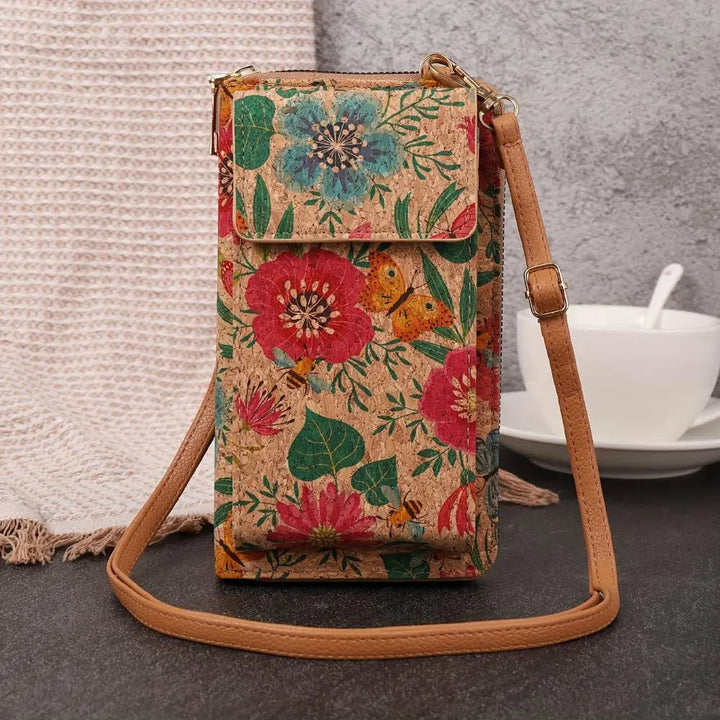 Julia | Boho floral crossbody wallet for women