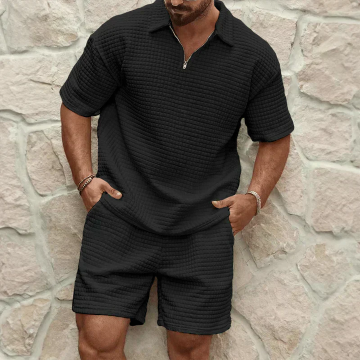 George | Casual Knit Shorts Set Men