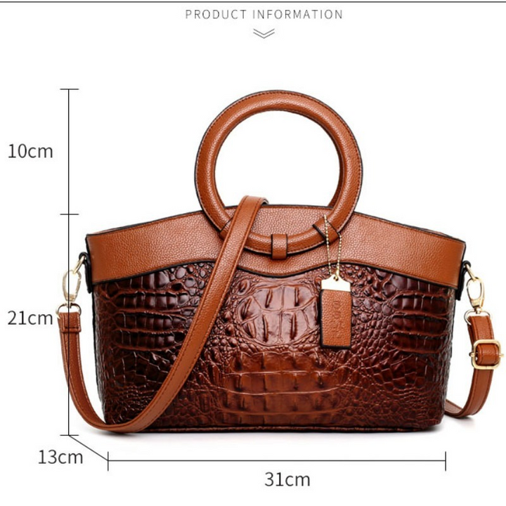 Oriana | Retro Gradient Crocodile Handbag