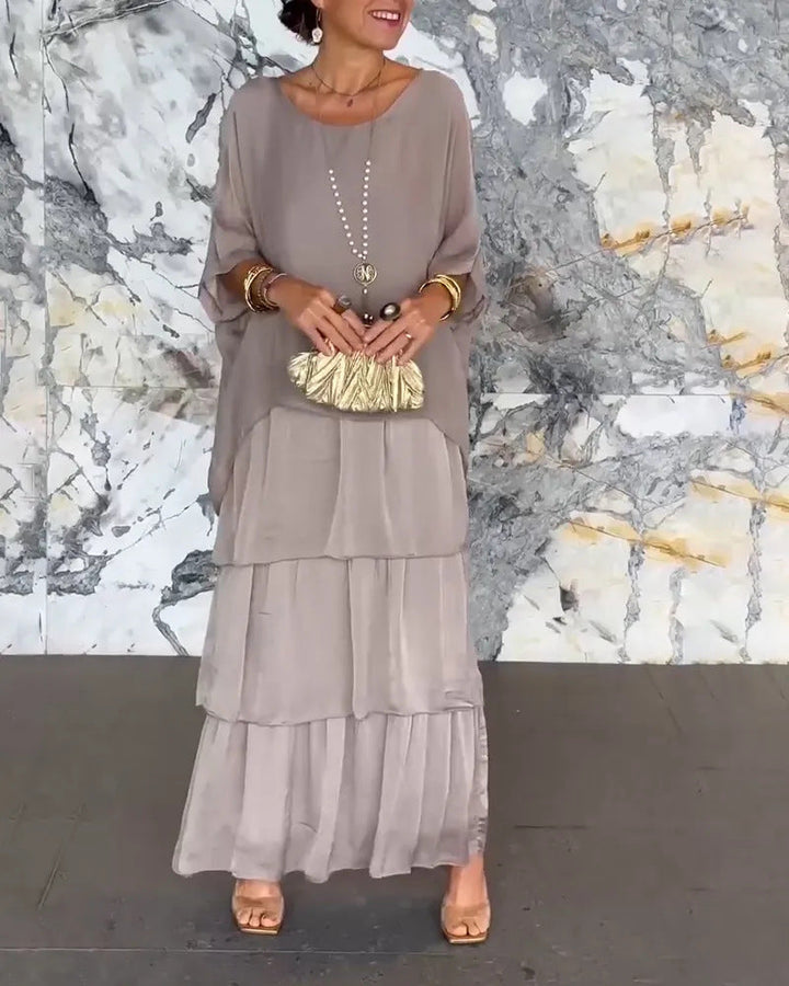 Morgan | Layered Green Maxi Dress