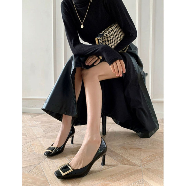 Sienna | Elegant Mid-Heel Sandals with Square Toe