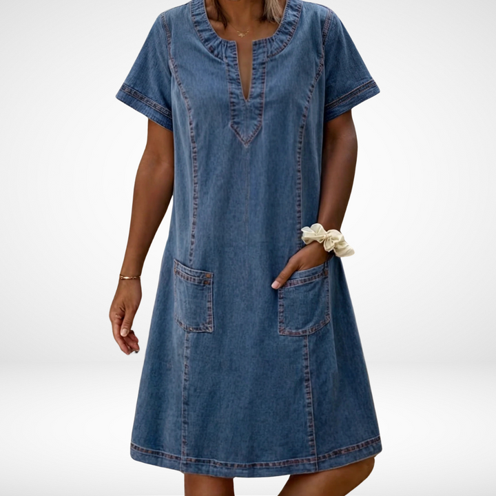 Hazel | Soft Denim Dress