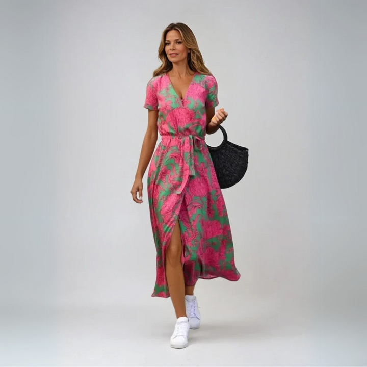 Suzanne | Elegant V-Neck Dress