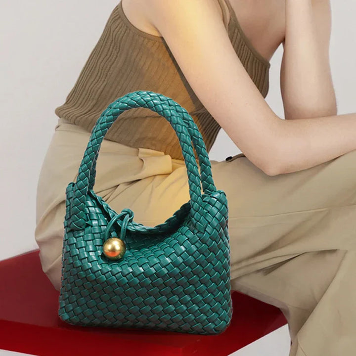 Astrid | Elegant woven Vegan leather bag