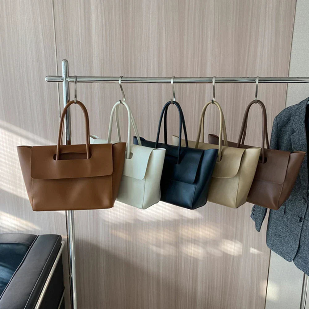 tova | minimalist shoulder bag in faux leather