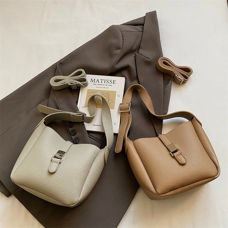 iris | modern bucket bag in leather look