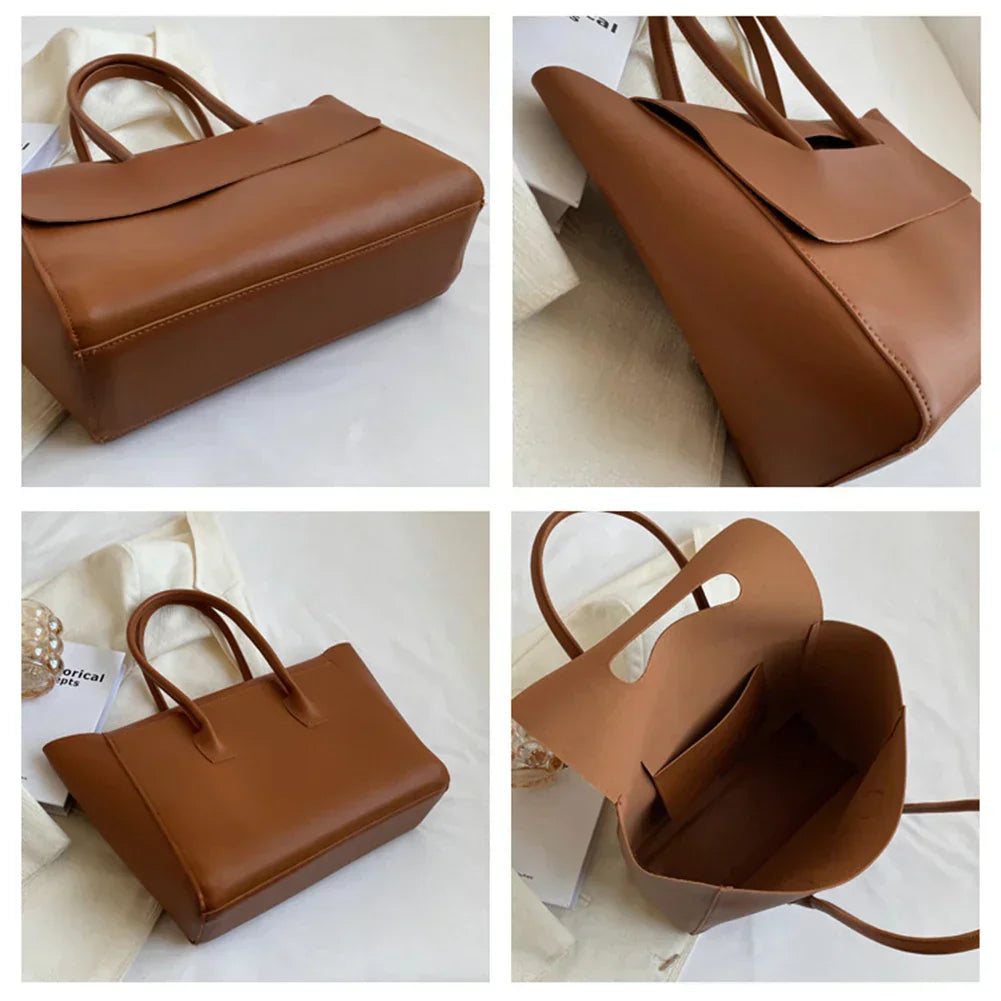 tova | minimalist shoulder bag in faux leather